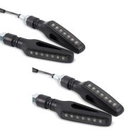 2x kjørelys indikator motorsykkel Lumitecs KP32 LED indikatorer med E-merke 2 stk sparesett