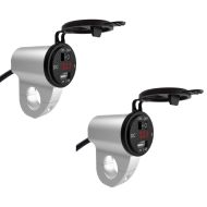 2x 12V motorsykkel USB-uttak Lumitecs US30 økonomisett