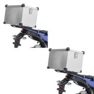 2x motorsykkel aluminium toppkoffert Bagtecs Namib 45 liter aluminium koffert aluminium sparesett