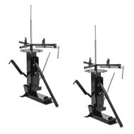 2x motorsykkeldekkskifter for motorsykkeldekk 4-21" dekkskifter ConStands XL9 svart økonomisett