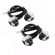 2x styrebrytere egnet for Harley Davidson Dyna Sportster Softail V-Rod 96-13 styrebeslag krom Craftride sparesett