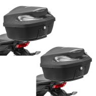 2x motorsykkel toppkoffert Bagtecs KMB Universal 48 liter svart økonomisett