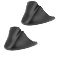 2x frontspoiler egnet for Harley Davidson Sportster 04-20 motorspoiler Craftride CP4 matt svart økonomisett
