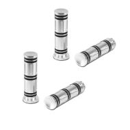 2x styrehåndtak 1" Craftride CG11 CNC aluminium egnet for Kawasaki Yamaha Suzuki Honda krom økonomisett