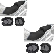 2x setetrekk/benktrekk egnet for BMW R 1200 GS 04-12 setetrekk Tourtecs svart sparesett