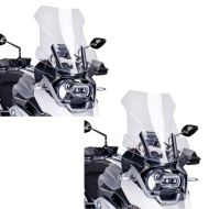 2 x turskjerm egnet for BMW R 1200 GS / Adventure 13-18 klar frontrute Puig økonomisett 6486W