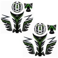 2x tankputesett egnet for Kawasaki Z 900 17-24 tanklokkbeskyttelse Zaddox TPS økonomisett