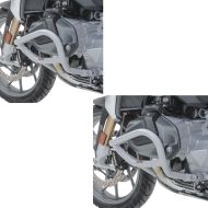 2x crashbars egnet for BMW R 1250 GS 19-23 Motoguard L2 crashbars lysegrå sparesett