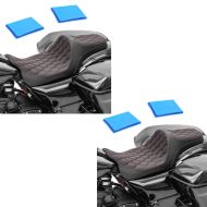 2x gel sete egnet for Harley Davidson Touring 08-24 Craftride FR6 dobbel sete sparesett