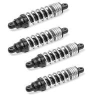 2x bakre støtdemper 12" (305 mm) egnet for Harley Davidson Dyna 1991-2017 krom Craftride økonomisett