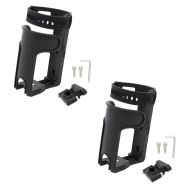 2x motorsykkel crash bar styreflaskeholder egnet for drikkeflasker, høyttalere og musikkboks Tourtecs sparesett
