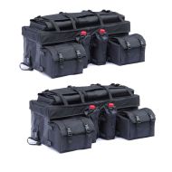 2x Quad ATV halebag Bagtecs QB2 bagasjebag toppveske svart sparesett