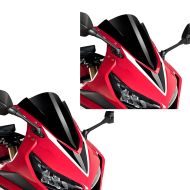 2 x racingskjerm Z egnet for Honda CBR 650 R 19-23 svart kåpeskjerm Puig økonomisett 3568N
