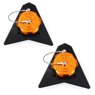 2x motorsykkel tanklokk egnet for KTM 690 SMC / R 08-17 tanklokk Zaddox ZT13 oransje økonomisett