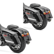 2x motorsykkelvesker egnet for chopper gravemaskin salvesker sidevesker Craftride SC6 økonomisett