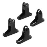 2x festesett for fotstøtter egnet for Harley Davidson Touring 93-24 Craftride svart økonomisett