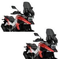 2 x turskjerm egnet for Suzuki V-Strom 1050 / XT 20-24 mørktonet frontrute Puig økonomisett 20411F