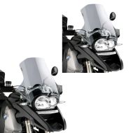 2 x turskjerm egnet for BMW R 1200 GS 04-12 røykgrå frontrute Puig økonomisett 4331H