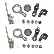 2x styredemperholder egnet for Yamaha YZF-R1 09-12 brakett Zaddox HL1 svart økonomisett