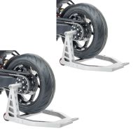 2x motorsykkel enarmsstativ ConStands SC1 motorsykkelstativ bak i aluminium uten adapter økonomisett