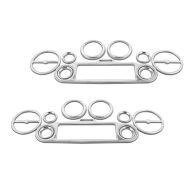 2x dekselsett innvendig kledning egnet for Harley Davidson Electra / Street Glide 96-13 instrumentdeksler Craftride krom sparesett