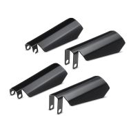 2x håndbeskyttere egnet for Harley Davidson Dyna / Touring -2006 håndbeskyttelse Craftride HP1 svart sparesett
