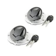2x egnet for Kawasaki II motorsykkel OEM tanklokk med nøkkel Tourtecs tanklokk økonomisett