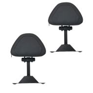 2x førerryggstøtte egnet for BMW R1200/1250GS 13-24 Tourtecs svart økonomisett