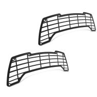 2x frontlysgitter frontlykt egnet for Harley Davidson Pan America 1250 21-24 lampebeskyttelsesgitter Motoguard SG1 svart sparesett