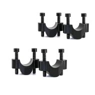 2x styrerør 20 mm egnet for Yamaha Tenere 700 19-24 Tourtecs aluminium svart økonomisett