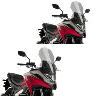 2 x turskjerm egnet for Honda NC 750 X 21-24 røykgrå frontrute Puig økonomisett 20752H