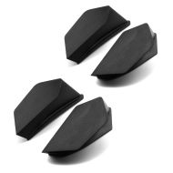 2x winglets universal egnet for motorsykkelkledning Downforce Spoiler Zaddox KB1 svart økonomisett