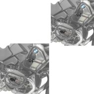 2x crash-bar beskyttelse Motoguard CP6 22-28mm crash bar crash pads beskyttere svart sparesett