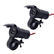 2x 12V motorsykkel USB-uttak Lumitecs US21 økonomisett