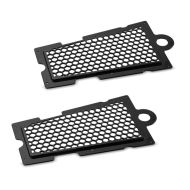 2x radiatordeksel egnet for Harley Davidson Softail 18-24 radiatorgrill Craftride CM svart økonomisett