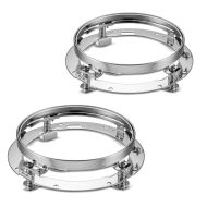 2x monteringsring frontlykt 7" egnet for Harley Davidson frontlykt Craftride krom sparesett