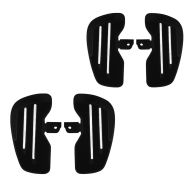 2x løpebrett foran førerfotstøtter egnet for Harley Davidson Softail Street Bob 18-24 Craftride TB1 svart økonomisett