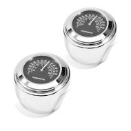 2x styretermometer motorsykkel Craftride med styreholder svart økonomisett
