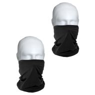 2x bandana motorsykkel BM2 halstørkle svart one-size sparesett