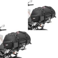 2x motorsykkel hale bag Bagtecs HD75 vanntett passasjersete bag 75 liter sparesett