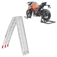 Sett: Enarms monteringsstativ egnet for KTM 1290 Super Duke / R 14-23 bak foran + adkomstrampe opp til 340 kg Alu-I sammenleggbar