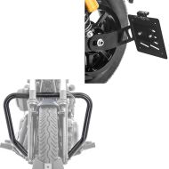 Sett: Crash bar Yamaha XV 950 / R Bolt 14-20 motor crash bar svart + side skiltholder egnet for Yamaha XV 950 / R 14-20 svart