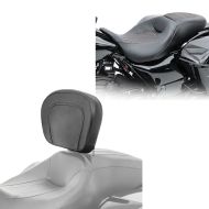 Set: Sitzbank für Harley Davidson Street Glide 09-21 Craftride RH5 schwarz + Fahrer Rückenlehne für Harley Davidson Street Glide 06-21 Craftride_1