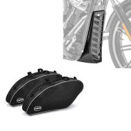 Sett: Innvendige koffertvesker egnet for Harley Davidson Sport Glide 18-24 Crafride koffertvesker + frontspoiler egnet for Harley Davidson Softail 18-24 Radiatordeksel Craftride CV4