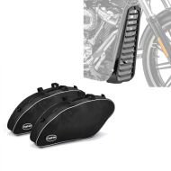 Sett: Innvendige koffertvesker egnet for Harley Davidson Sport Glide 18-24 Crafride koffertvesker + frontspoiler egnet for Harley Davidson Softail 18-24 Radiatordeksel Craftride CV6