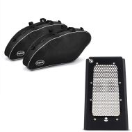 Sett: indre koffertposer egnet for Harley Davidson Sport Glide 18-24 Crafride koffertvesker + radiatordeksel egnet for Harley Davidson Softail 18-24 radiatorgrill Craftride TG7