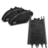 Sett: Innerkoffertposer egnet for Harley Davidson Sport Glide 18-24 Crafride koffertvesker + oljekjøler egnet for Harley Davidson Softail 18-24 Radiatorkjøler Zaddox svart