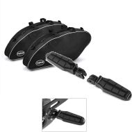 Sett: innervesker til Harley Davidson Sport Glide 18-24 Crafride vesker + førerfotstøtter egnet for Harley Davidson Softail 18-24 Craftride ST6 svart