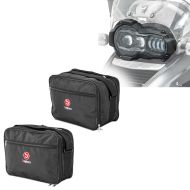 Sett: LED-hovedlys ECE Lumitecs QL2 med Vario-koffert-innervesker egnet for BMW R 1200 GS 04-12 koffertvesker NV