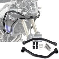 Sett: Kåpebeskyttelsesstang XL egnet for Yamaha Tenere 700 19-24 Motoguard tank crash bar øverst med gripehåndtak